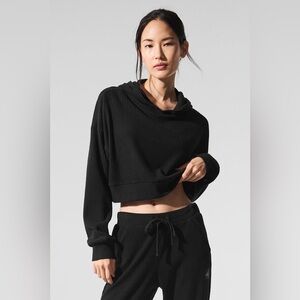 ALO Yoga Muse Ribbed Hoodie & Sweatpants Set Sz. M